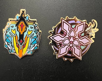 EN STOCK Honkai Impact 3rd Flamechasers NUEVAS VERSIONES de Kevin & Elysia Signets Pines de esmalte