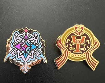 INSTOCK Honkai Impact 3rd Flamechasers Aponia & Eden Signets Pines esmaltados