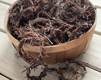 Handmade grapevine wreaths, 2&quot; and 4&quot; sizes, rustic crafting supplies, eco-DIY. See separate listings for 6&quot; and 8&quot;, 10&quot; and 12&quot; sizes.