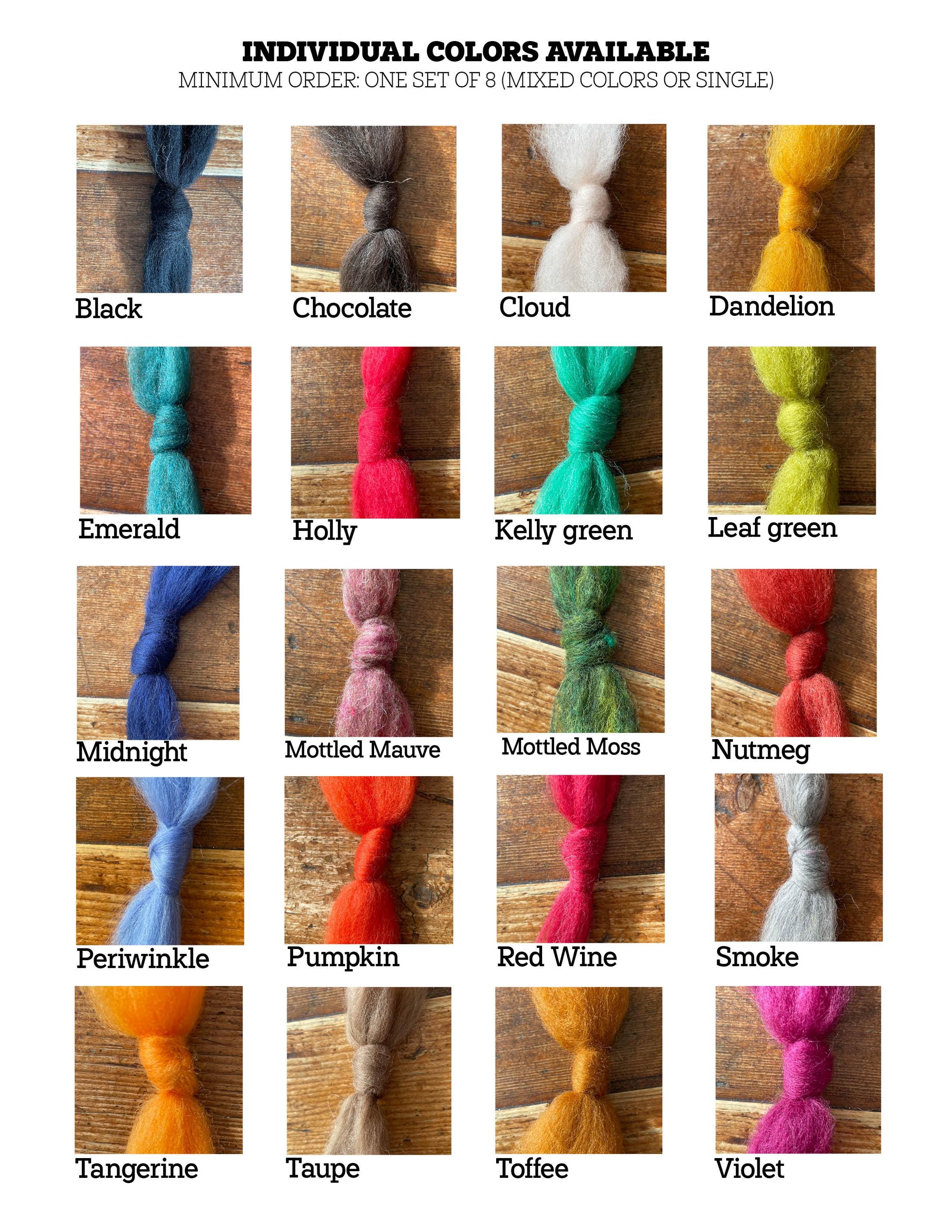 Felted Acorns With Natural Caps: Custom Colors, Set of 13 - Etsy