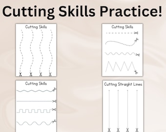 Scissor Skills Practice: Preschool Cutting Worksheets (PDF)