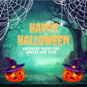 Halloween digital Coloring pages to print at home