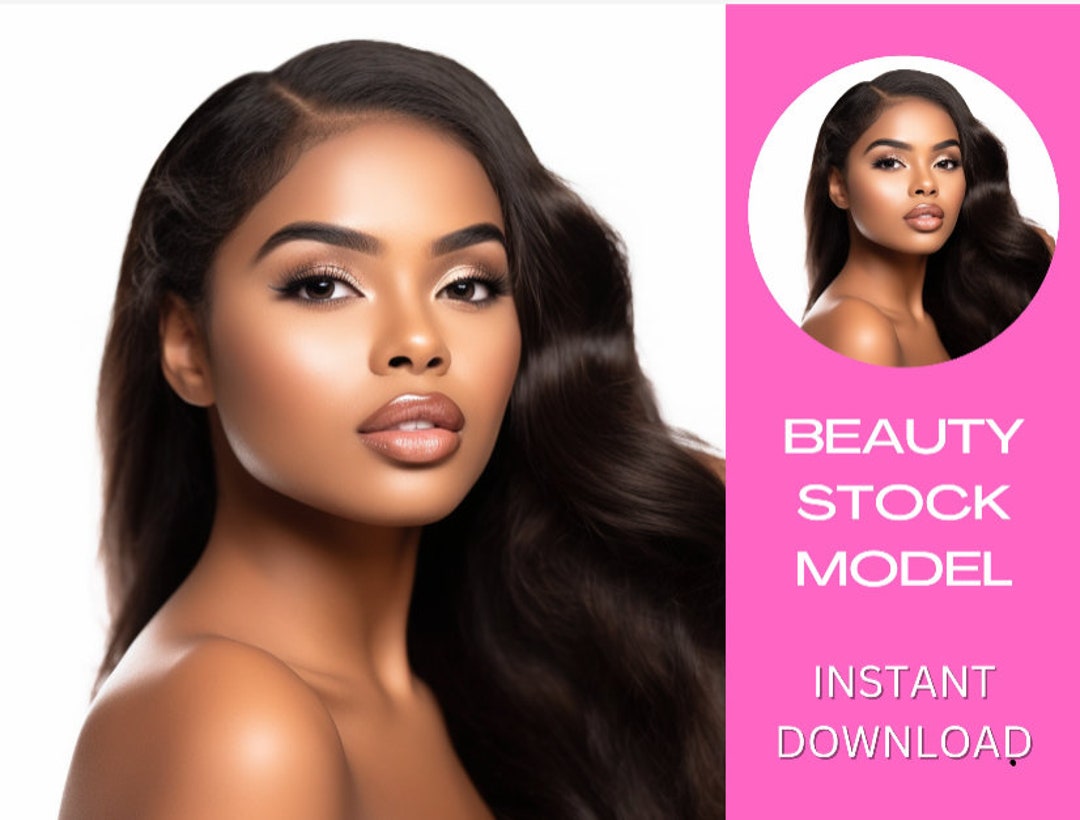Beauty Stock Model | Business Model | Lash Model | Hair Model | 1 PNG ...