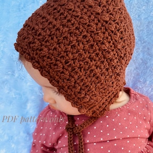 Pixie-muts/peutermuts/babymutsje/eenvoudig gehaakt pdf-patroon
