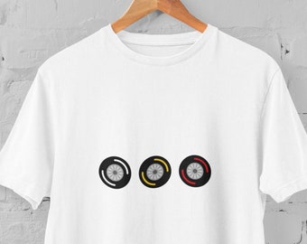 Racing Wheels T-Shirt, Rennwochenende Formel 1 Merch, Formel 1 Shirt, Formel 1 Geschenke, F1 Merch, Formel 1 T-Shirt, Renntag Shirt.