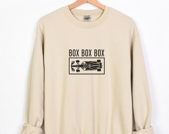 Sudadera Box Box Formula 1 con cuello redondo, regalo de carreras de F1