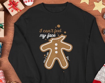 Gingerbread Man Sweater, Ugly Christmas Sweater, Christmas Sweatshirt, Funny Christmas Sweater,  Holiday Crewneck Sweatshirt