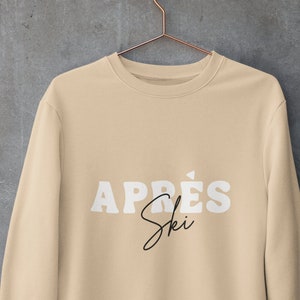 Apres Ski Sweatshirt, Gift for Skier, Ski Sweater, Aspen Sweatshirt, Apres Ski Sweater, Winter Sports Sweater, Ski Gift for Women.