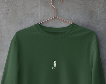 Golftröja, minimalistisk golftröja, golfälskarepresent, golftröja, unisex golftröja, golftröja för kvinnor, golfkläder.