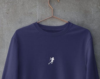 Minimalist Lacrosse Player Sweatshirt, Unisex LaX Sweater