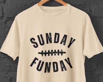 Sunday Funday Shirt, Game Day T-Shirt, Sunday Football Shirt, Football T-shirt for Women, Football Season Crewneck Tee