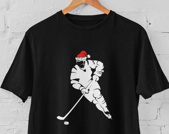 Christmas Hockey T-Shirt, Christmas Shirt, Festive Hockey Shirt, Hockey Player Gifts, Hockey Holiday T-Shirt, Hockey Christmas Gifts