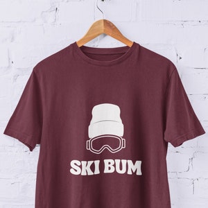 Ski Bum T-Shirt, Snow Goggles Shirt, Winter Sports T-Shirt, Funny Ski Shirt, Apres Ski Shirt, Funny Ski Gift, Skiing T-Shirt.