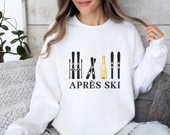 Apres Ski Sweatshirt, Winter Sports Sweatshirt, Apres Ski Sweater, Skiing Sweatshirt, Apres Ski Girls Weekend, Cute Ski Crewneck, Ski Shirt