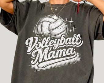 Camiseta de mamá de voleibol, colores cómodos, para el día del juego, para fanáticos de los deportes