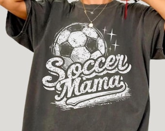 Camiseta de mamá futbolera con colores cómodos, camiseta deportiva retro para mamá, camiseta de fútbol