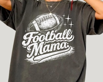 Camiseta de mamá de fútbol con colores cómodos, camiseta deportiva retro para mamá, camiseta de fútbol
