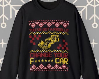 F1 Ugly Christmas Sweater, Formula 1 Christmas Sweatshirt, Funny Christmas Sweater, Formula 1 Shirt, F1 Christmas Sweater.