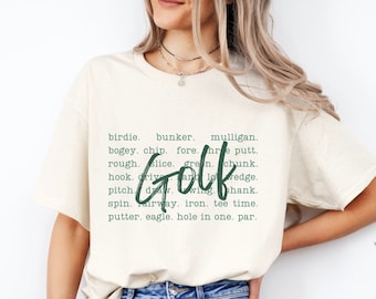Golf T-Shirt, Golf Shirt for Women, Ladies Golf Tee, Golfing Apparel, Golf Mom T-Shirt, Gift for Golfer, Gift for Her