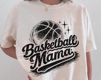 Camiseta de mamá de baloncesto, colores cómodos, para el día del partido, para fanáticos de los deportes