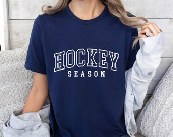 Hockey Season T-Shirt, Hockey Mom Shirt, Hockey Lover Crewneck Shirt, Rinkside Outfit, Game Day Tee, Gift for Hockey Mom