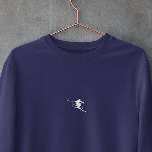 Ski Sweatshirt, Winter Sweatshirt, Ski Sweater, Vintage Crewneck, Minimalist Crewneck, Simple Sweater, Apres Ski Sweater, Aspen Sweatshirt.