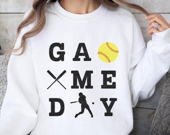 Softball Game Day Sweatshirt: Softball Mom Sweater