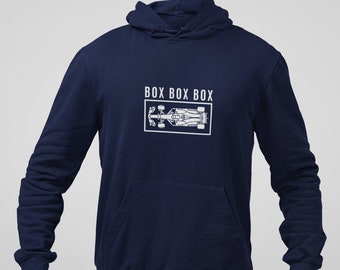 Box Box Graphic Hoodie, Graphic Formula 1 Hoodie, Comfy F1 Hoodie, F1 Sweatshirt, Formula 1 Gifts, Formula 1 Merch, Formula One Hoodie.