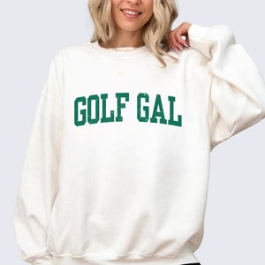 Golf Gal Sweatshirt, Damen Golf-Pullover, Damen Golf Outfit, Warenkorb-Mädchen-Kleidung, niedliches Geschenk für Golfer