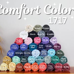image of available comfort colors 1717 t-shirts