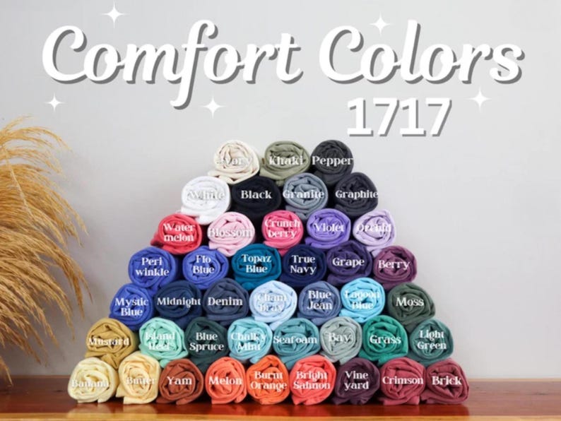 image of available comfort colors 1717 t-shirts