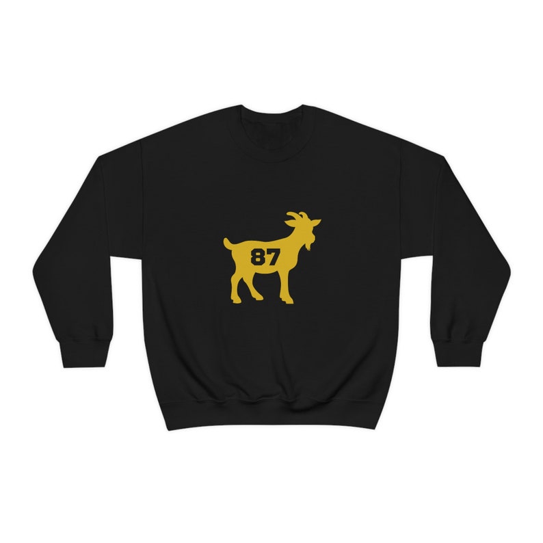 Crosby GOAT Sweatshirt, Pittsburgh Hockey Pullover, Nummer 87 Hockey Sweatshirt, Hockey Fan Geschenke. Black