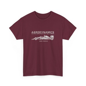 Camiseta de Fórmula 1, Camiseta gráfica de F1, Camiseta de Fórmula Uno, Merchandising de carreras Maroon