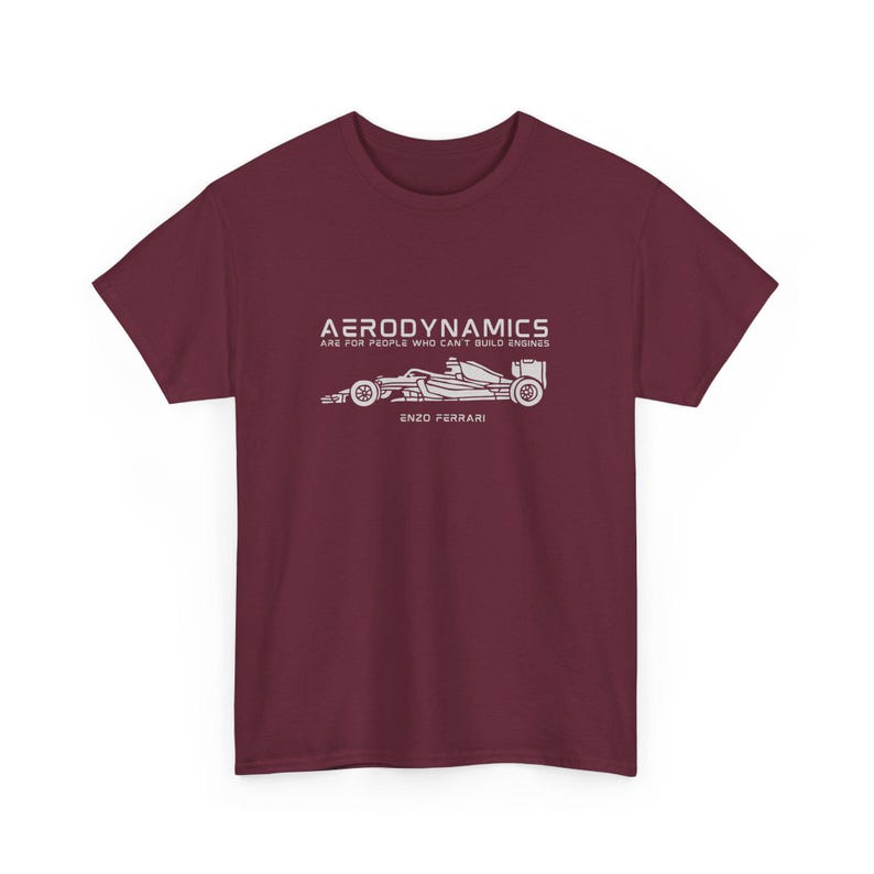 Camiseta de Fórmula 1, Camiseta gráfica de F1, Camiseta de Fórmula Uno, Merchandising de carreras Maroon