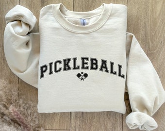 Moletom Pickleball, Moletom Pickleball Crewneck para mulheres, Suéter Pickleball, Presentes Pickleball para ela, Camiseta Pickleball feminina,