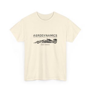 Camiseta de Fórmula 1, Camiseta gráfica de F1, Camiseta de Fórmula Uno, Merchandising de carreras Natural