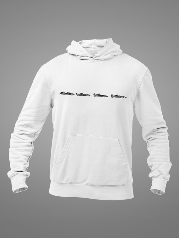 Evolution of a Formula 1 Car Hoodie, Comfy F1 Hoodie, F1 Sweatshirt, Formula 1 Gifts, F1 Merch, Graphic Formula One Hoodie.