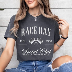 Renntag Social Club Comfort Colors® T-Shirt, Sonntags Racing Club T-Shirt, Formel 1 Shirt, F1 Merch, Formel 1 Bekleidung.