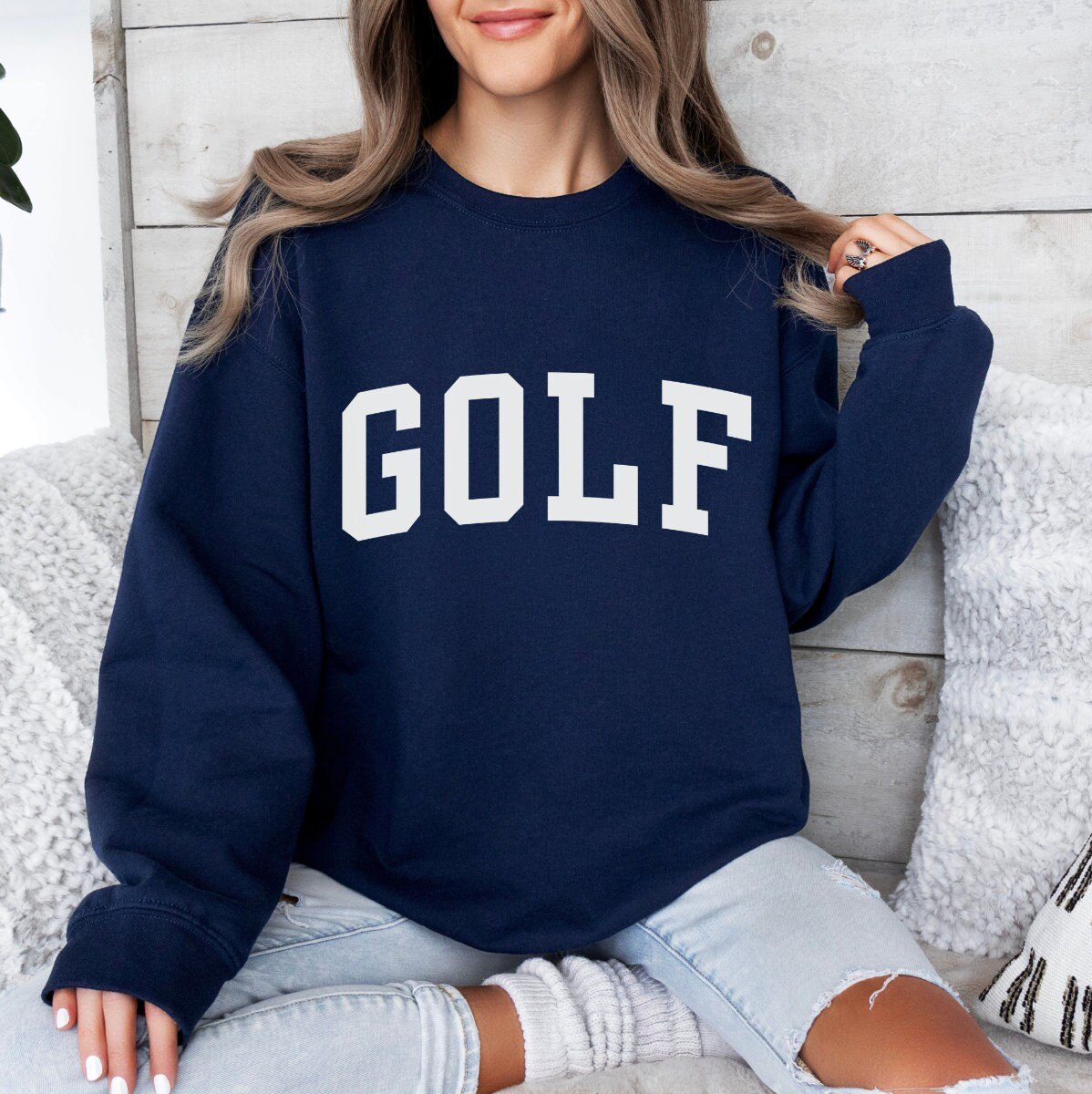 GOLF Sweatshirt, Unisex Golfer Clothing, Golf Tournament Sweater