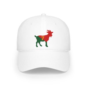 GOAT Ronaldo Hat, Number 7 Soccer Hat, Ronaldo Cap, Portugal Football Hat, Gift for Soccer Lover