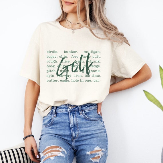 Golf T-Shirt, Golf Shirt for Women, Ladies Golf Tee, Golfing Apparel, Golf Mom T-Shirt, Gift for Golfer, Gift for Her