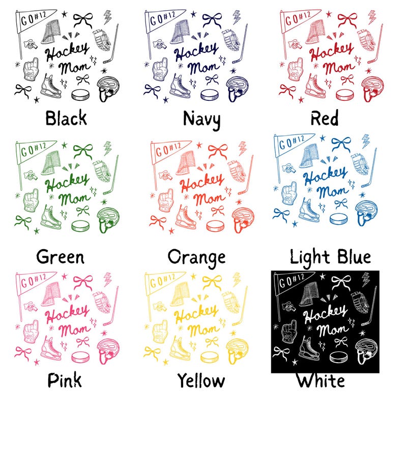 image of available custom design colors