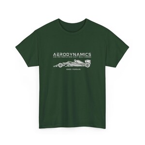 Camiseta de Fórmula 1, Camiseta gráfica de F1, Camiseta de Fórmula Uno, Merchandising de carreras Forest Green