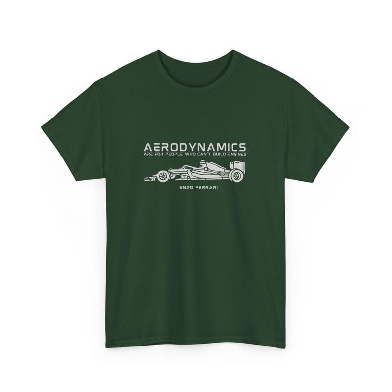 Camiseta de Fórmula 1, Camiseta gráfica de F1, Camiseta de Fórmula Uno, Merchandising de carreras Forest Green