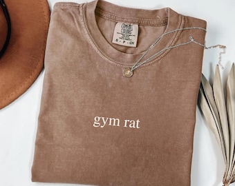 Gym Rat T-Shirt: Komfortfarben übergroßes Workout-T-Shirt
