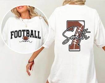 Camiseta personalizada para mamá de fútbol: nombre y número personalizados, atuendo para el día del partido