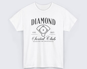 Diamond Social Club Women's Baseball T-shirt, Custom Sports Shirt
