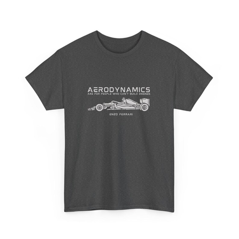 Camiseta de Fórmula 1, Camiseta gráfica de F1, Camiseta de Fórmula Uno, Merchandising de carreras Dark Heather