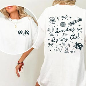 Sunday Racing Club Comfort Colors T-Shirt, Formula 1 Shirt, F1 Merch, Formula One T-Shirt, Race Day Apparel, Gift for Her