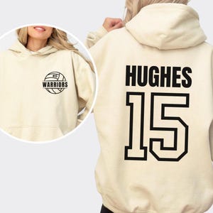 Custom Volleyball Hoodie with Name and Number, Personalized Hoodie for Volleyball Player, Volleyball Mom Hoodie, Volleyball Team Gifts